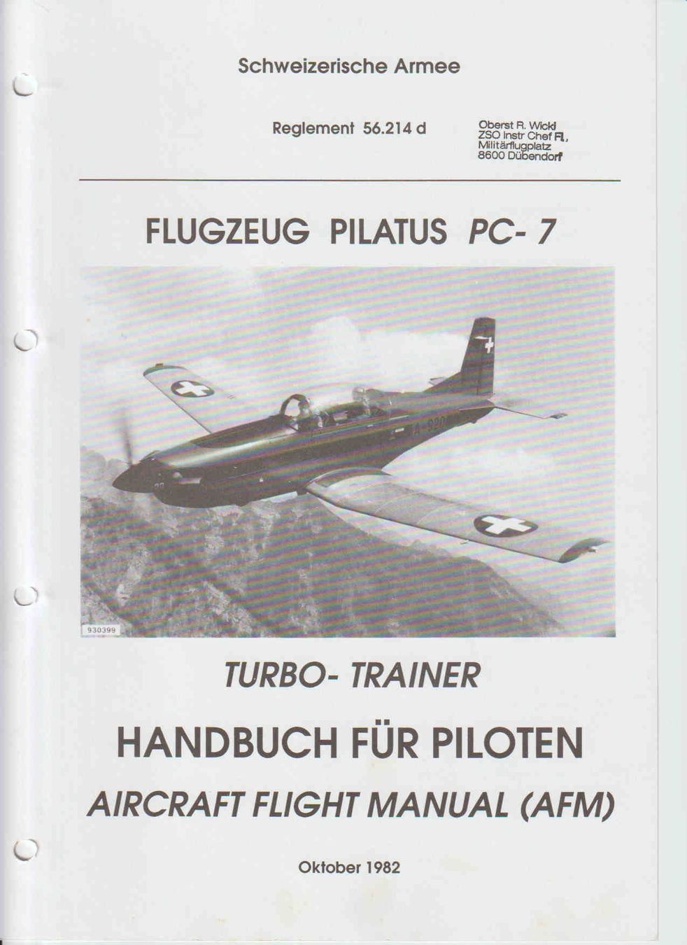 Bücher: Schweizer Luftwaffe, Pilotenhandbuch PC-7 – Gebraucht aus Pfäffikon ZH von moswey6 1