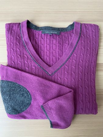 Valiente Strickpullover Lila Grösse M -L Top Zustand!