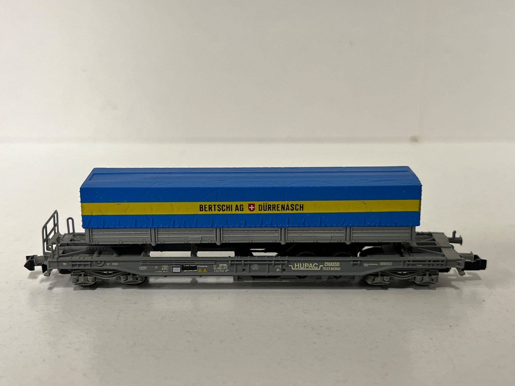 Roco Modellini di ferrovie: Spur N Roco Hupac Bertschi AG – Usato da Geroldswil venduto da TopTrain54
