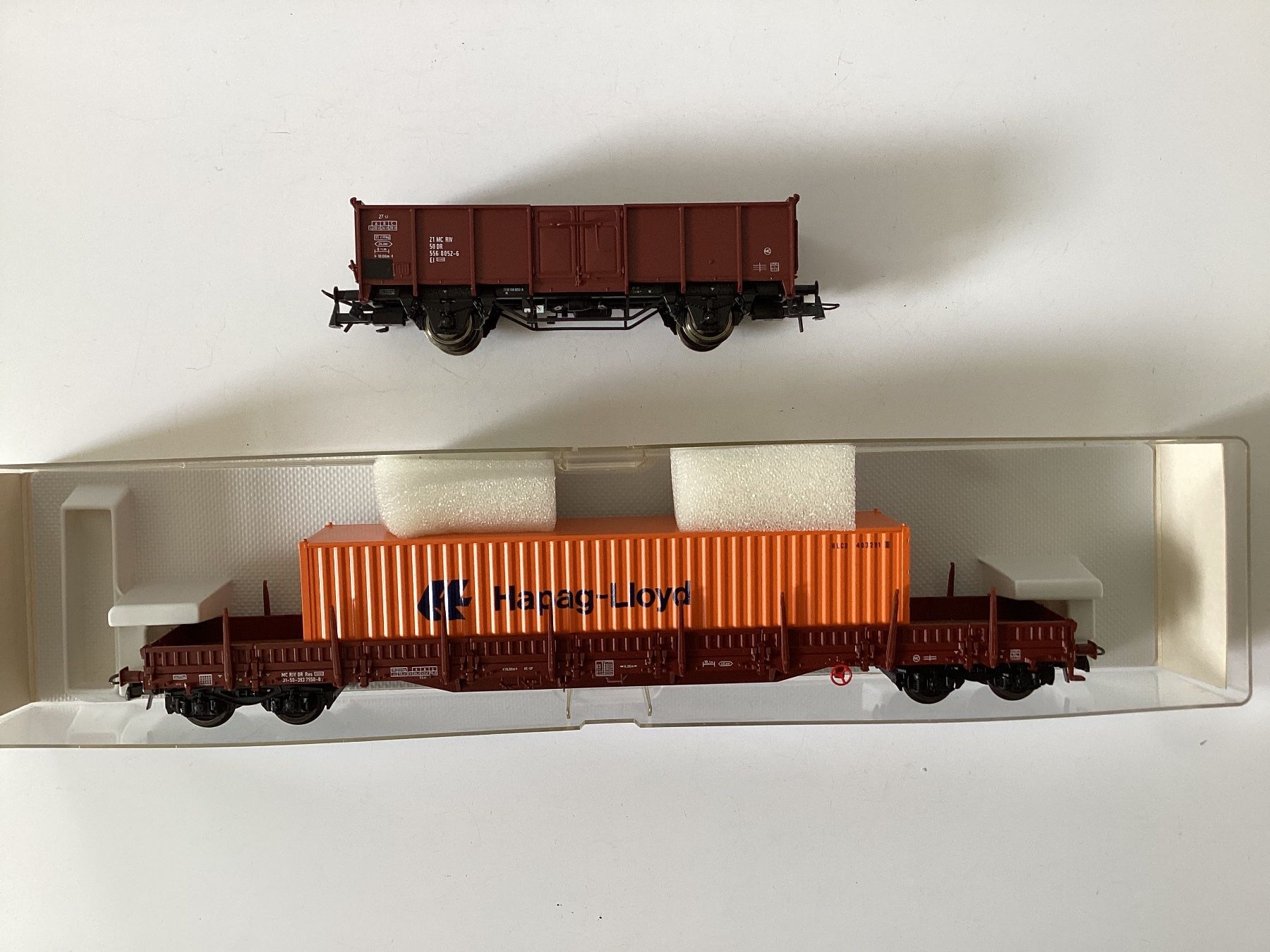 Fleischmann Modellini di ferrovie: Fleischmann Roco Güterwagen DR 1:87 H0 – Usato da Effretikon venduto da simtek_de