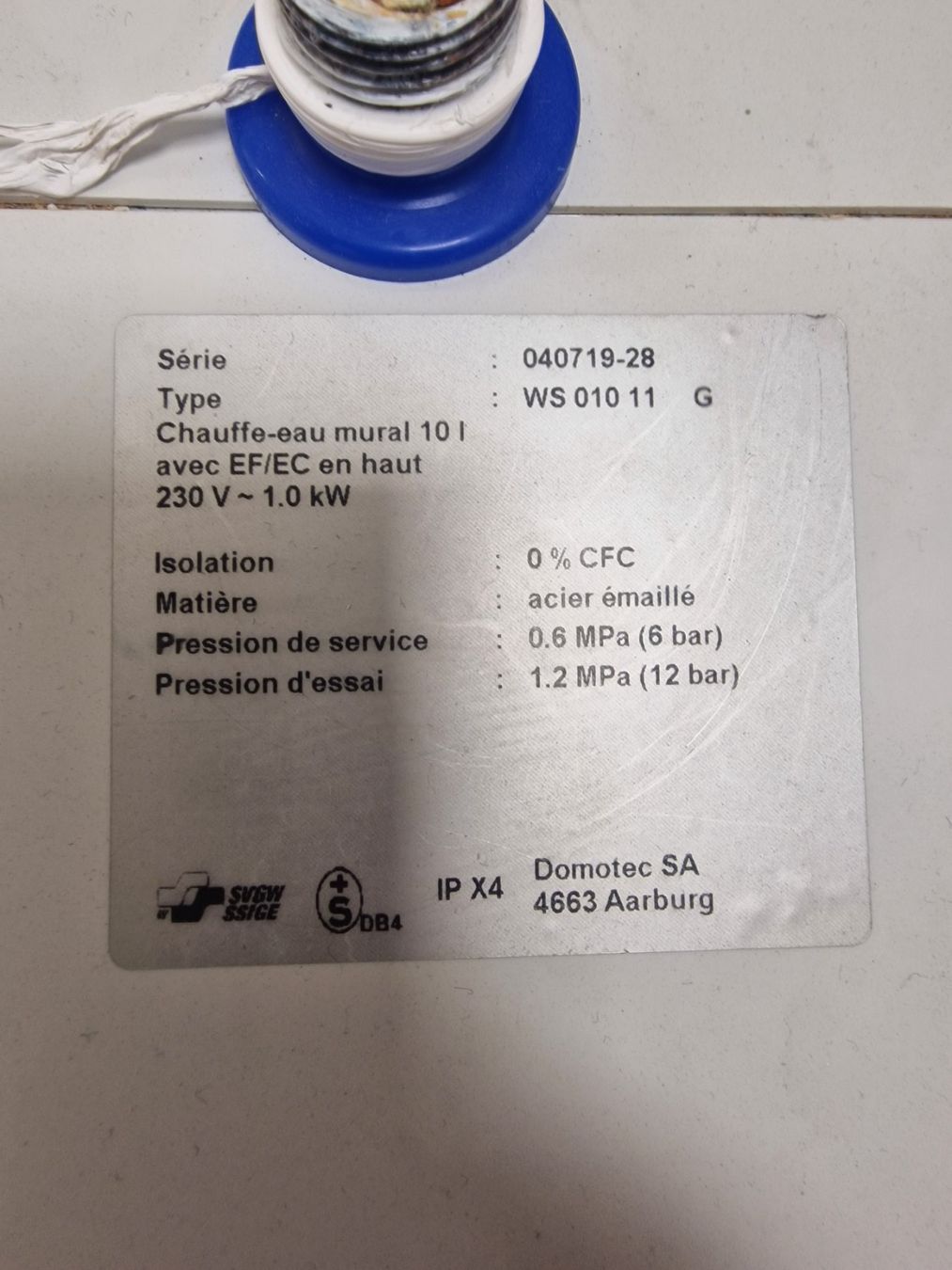 Sanitari: Chauffe-eau électrique Ariston Domotec – Usato da Neuchâtel venduto da niconede 3