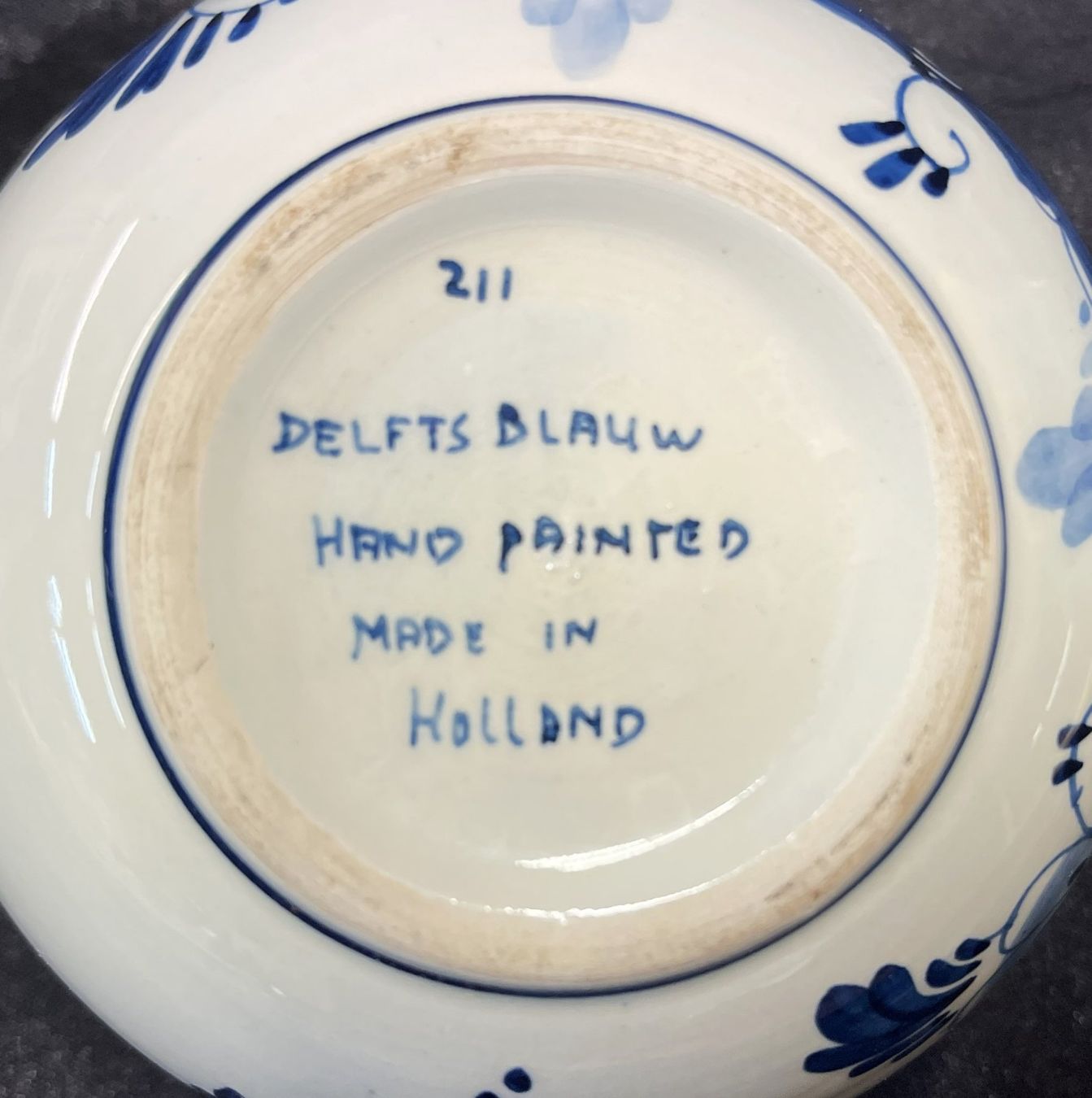 Zuckerdosen: Delfter blau / Hand Painted / H 8cm / D 10cm – Gebraucht aus Oftringen von Vucki 4