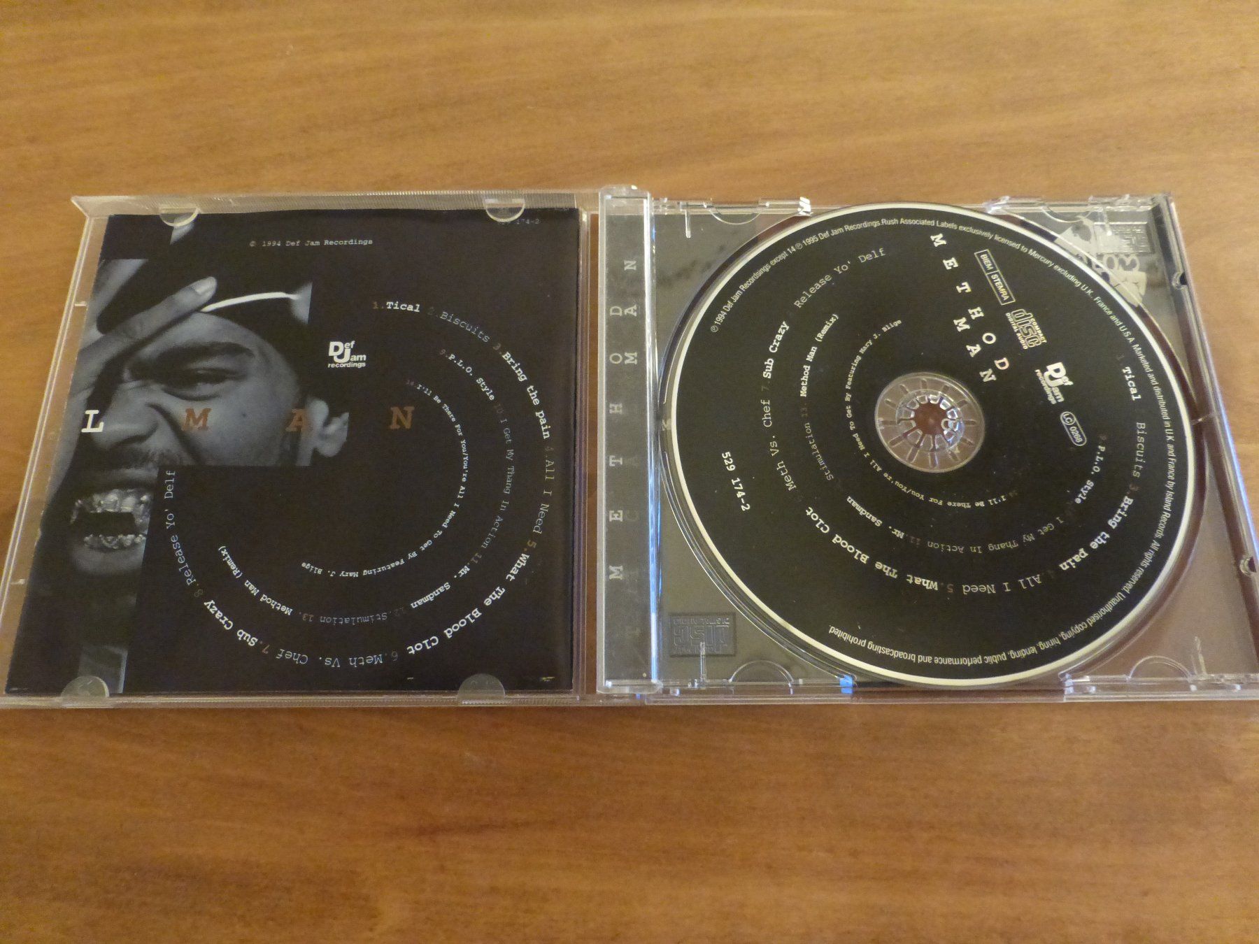 CDs: Method Man - Tikal Debut Album Hip Hop Rap CD – Gebraucht aus Zumikon von psisound 2