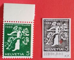 1955) 228Bz.3.02, Abart grosse Retouche postfrisch Kt 200