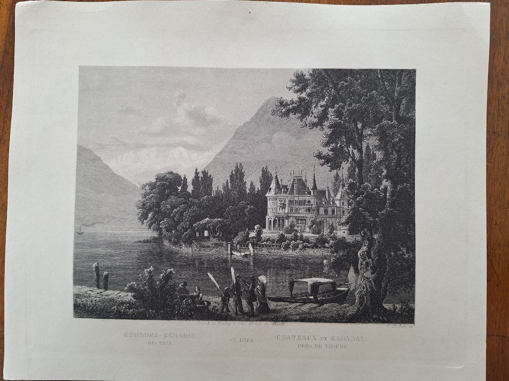Stiche: INTERLAKEN  2 gravures – Gebraucht aus Bevaix von bohrap 2