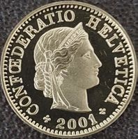 5 Rappen 2001 stgl. / aus Münzsatz
