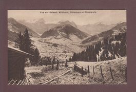 Vue sur GSTAAD - Wildhorn - Oldenhorn