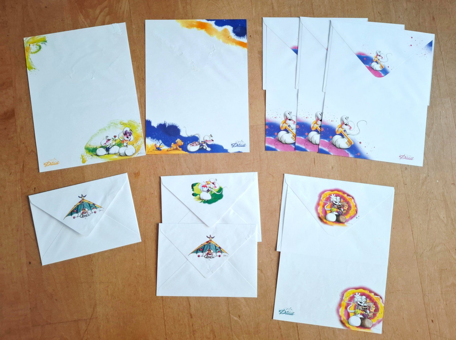 Papiere: Altes Diddl Briefpapier beschädigt – Gebraucht aus Wangs von Soda_95