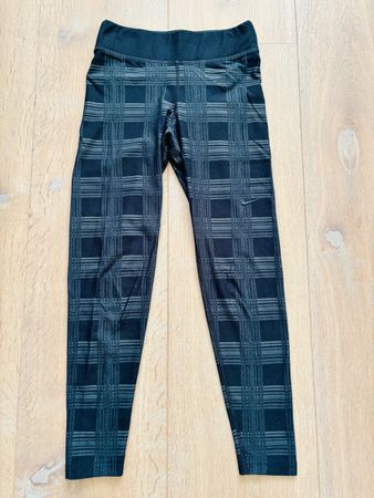 Nike Pro Fitness Tights - schwarz/ kariert Gr. S