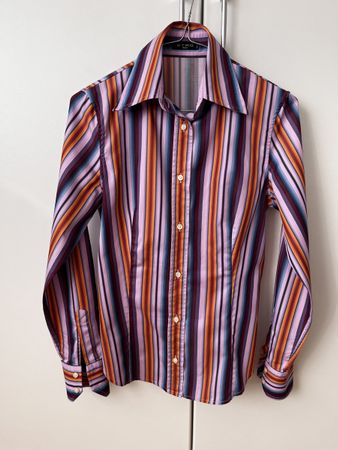 Etro Milano Hemd Gr. 34/36 gestreift, Made in Italy