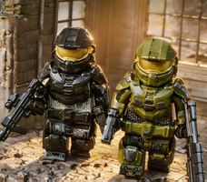 2 Stücke Halo Mini Figuren Master Chief & Spartan