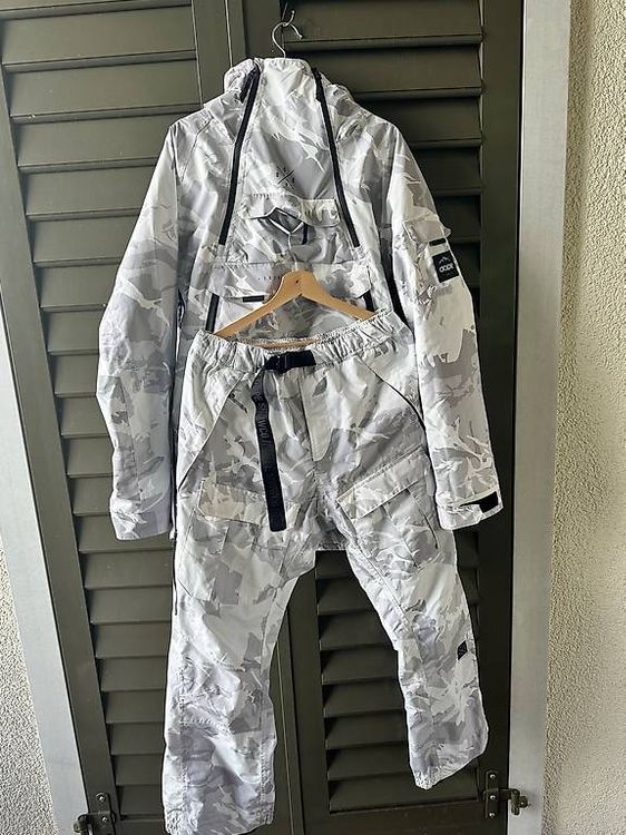 Dope Akin Snowboardjacke Hose Herren Grey Camo (Gebraucht) in