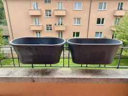 Blumen-/Kräuter-Balkonkasten, 2 Stück