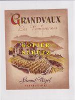 Etikette - Grandvaux "Les Barberonnes" /bd