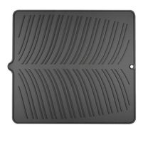 Silikon Abtropfmatte -Schwarz- NEU!