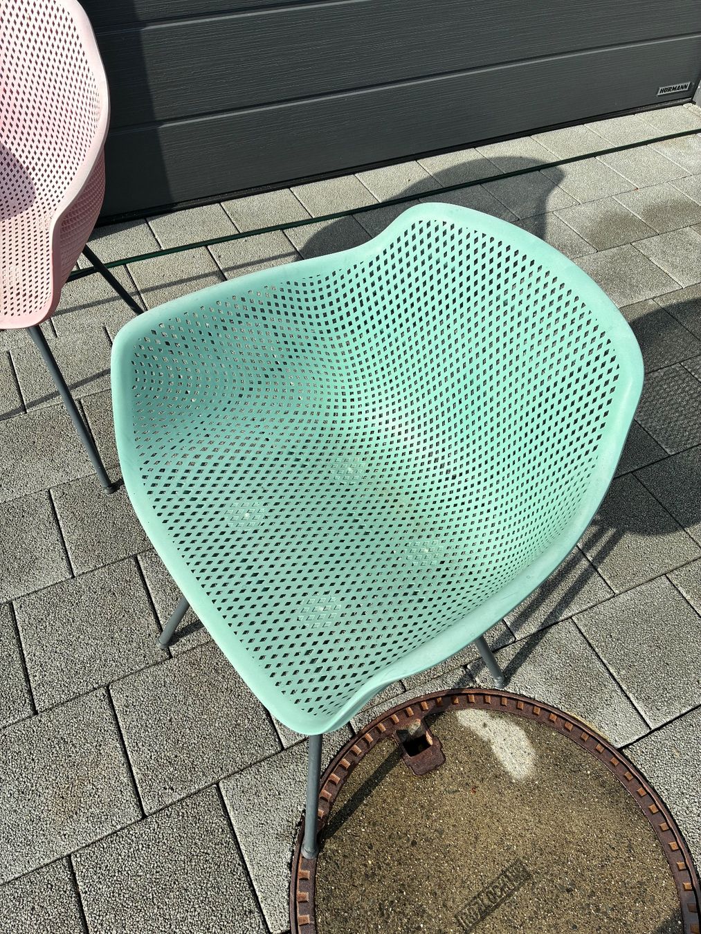 Chaises: Gartenstühle 2er Set pink und mint Vintage – D'occasion à Horw par adler65 4