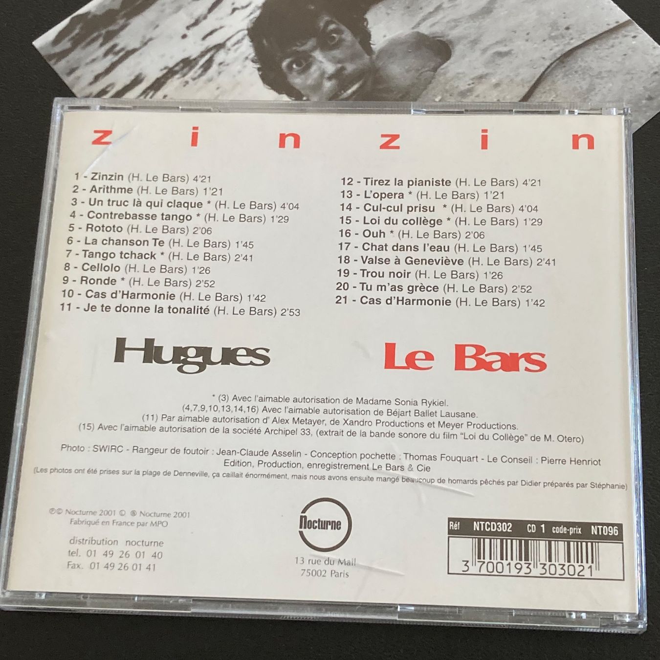 CD: Hugues Le Bars - Zinzin | Experimental Pop – Usato da Bern venduto da Ntsamina 1
