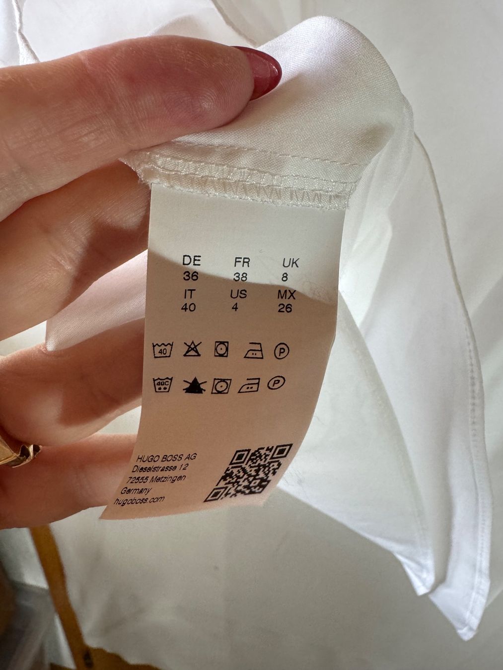 Hugo Boss Camicette: Schöne weisse Bluse von Hugo Boss Gr. 36 – Usato da Grosswangen venduto da second_hand_dress 6