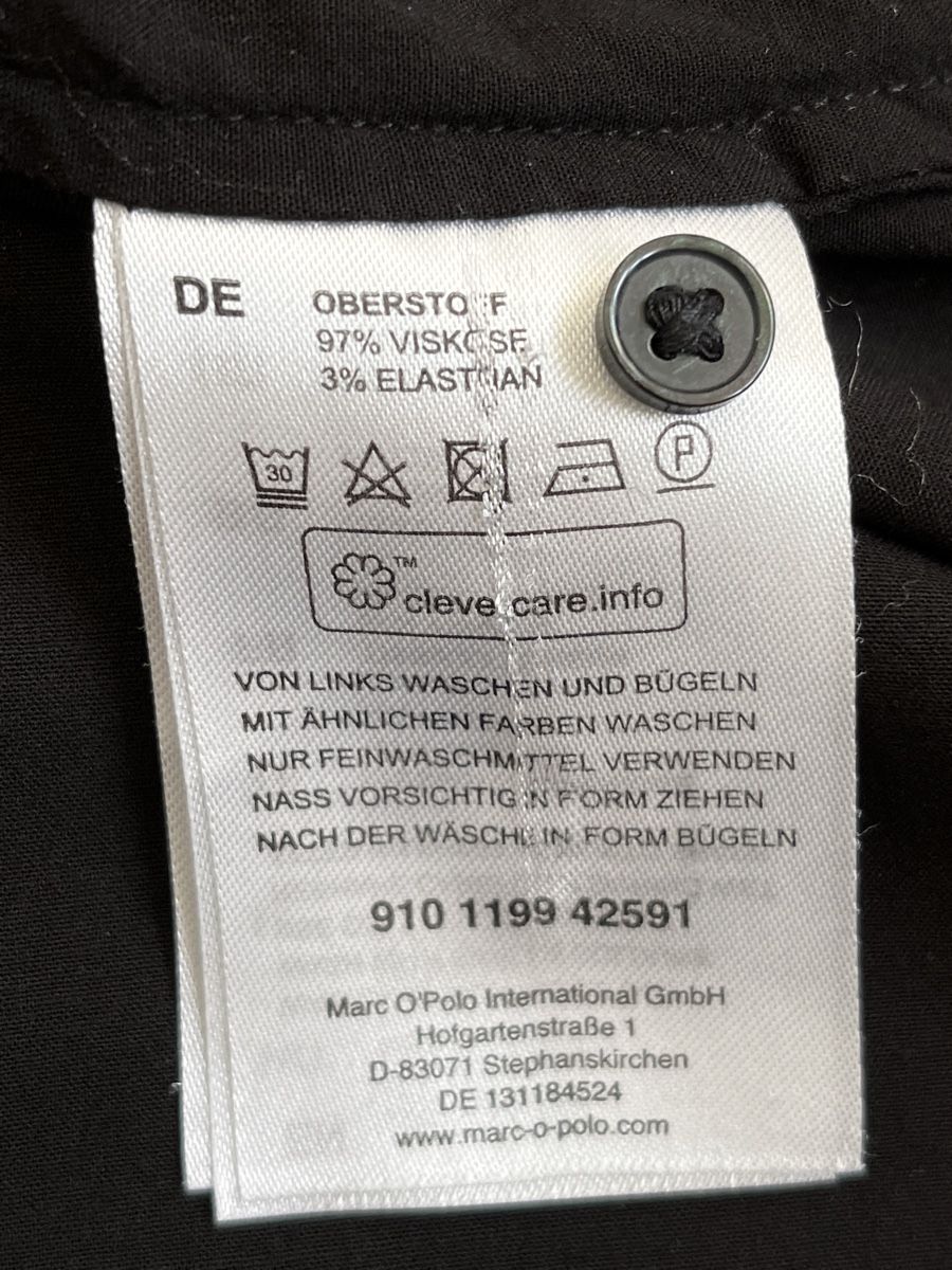 Marc O'Polo Camicette: Marc O'Polo Bluse Schwarz Gr. 40 Stretch – Usato da Zürich venduto da Kleanthy 5