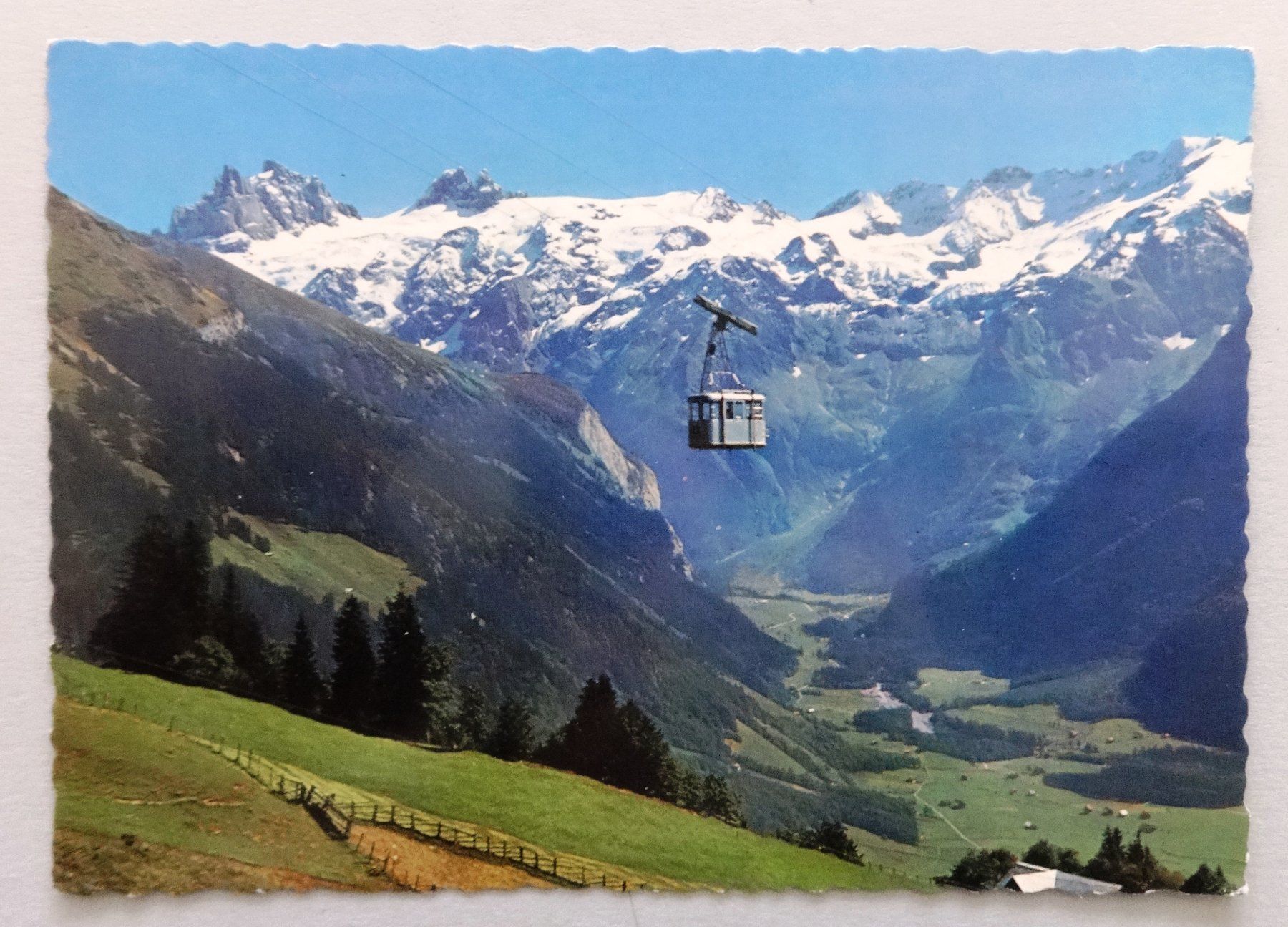 Ansichtskarten: Luftseilbahn Engelberg-Brunni mit Spännöter – Gebraucht aus Fétigny von Billy2miny