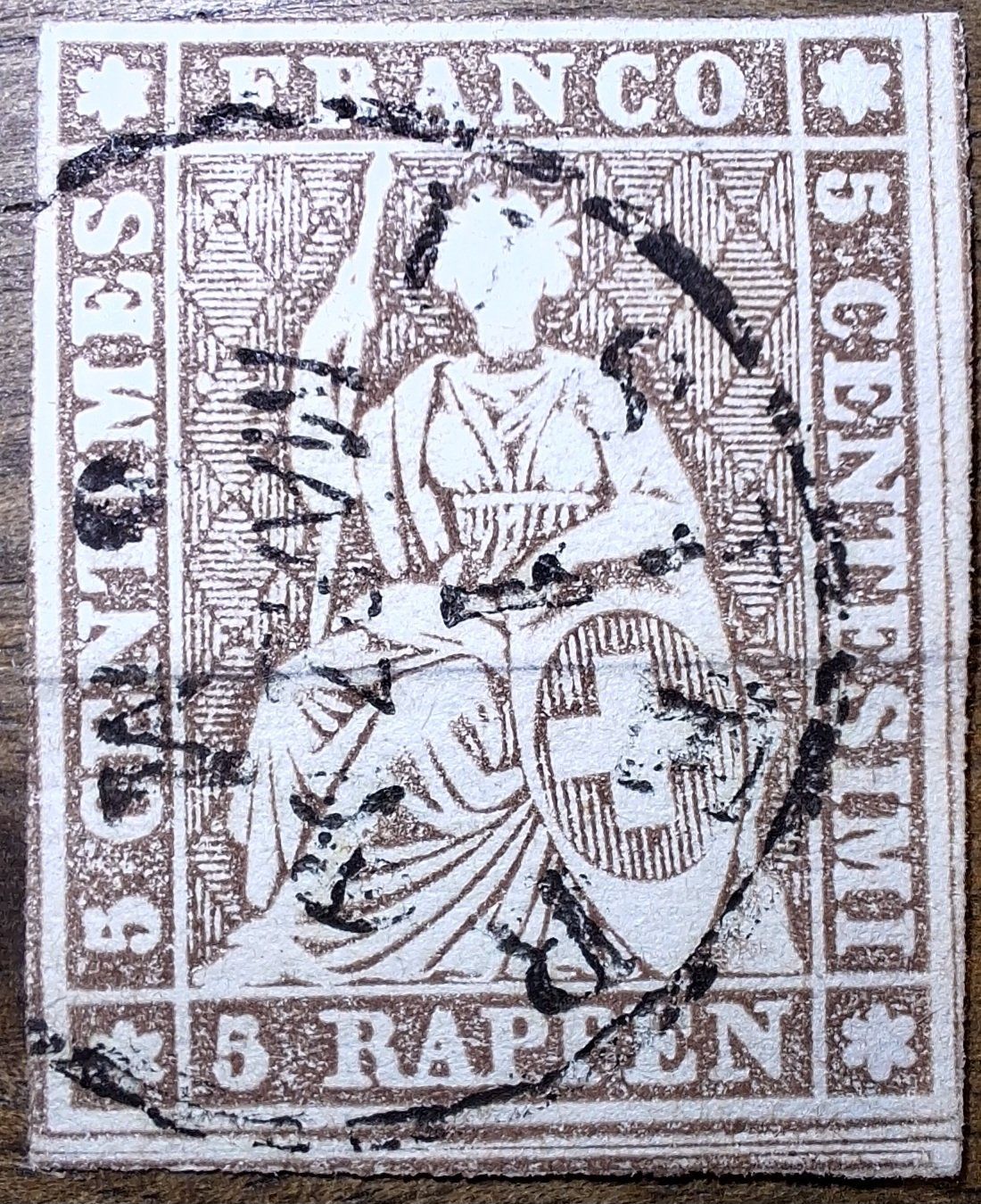 Tous les timbres: Strubel 22D Uster 50.- – D'occasion à Balgach par SIMEON27