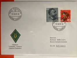 Schweiz 1995 Feldpostbrief Kaserne Chamblon Infanterie