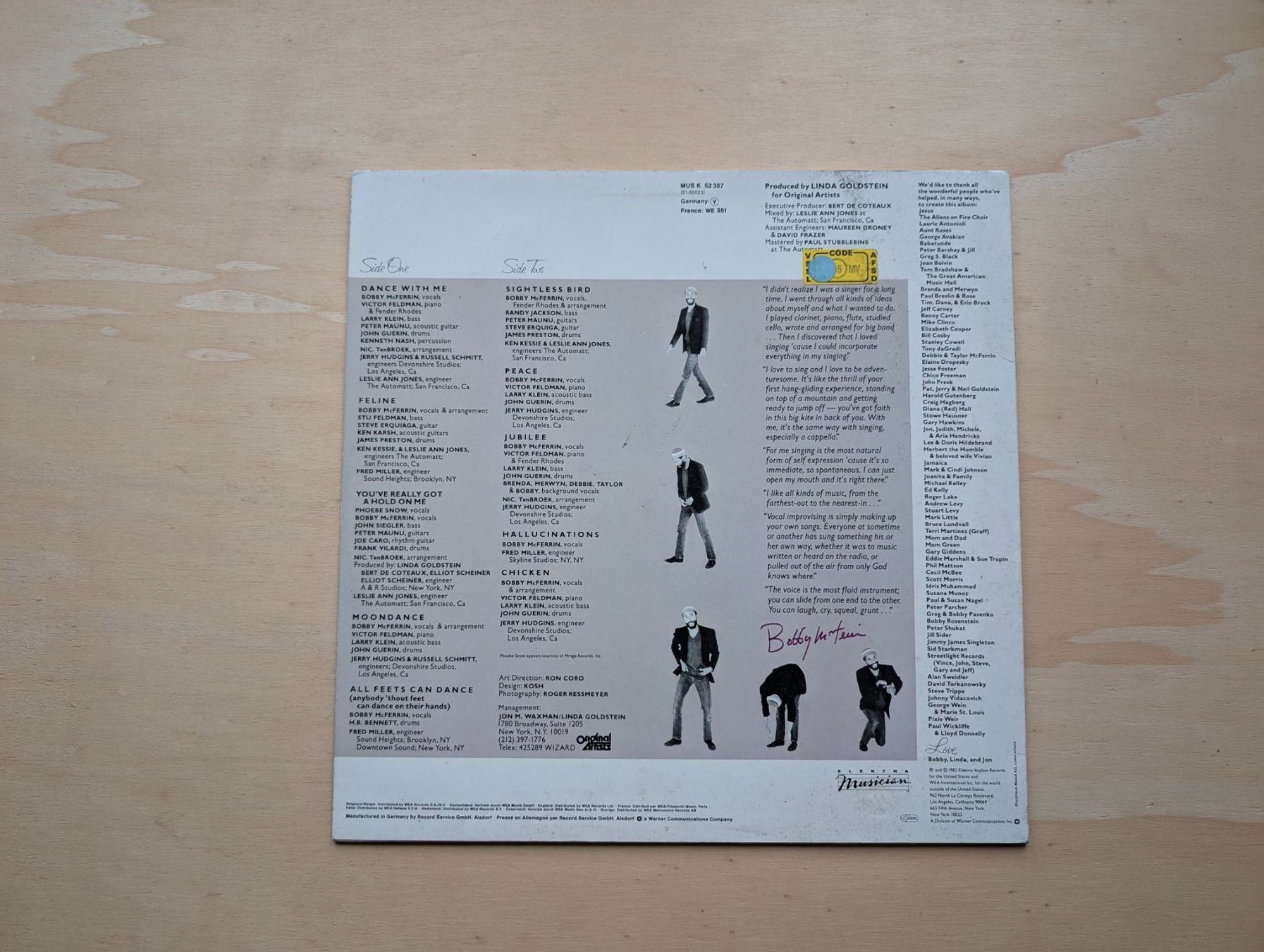 Schallplatten: Bobby McFerrin - Bobby McFerrin  D 82 – Gebraucht aus Ebikon von kisuM 1