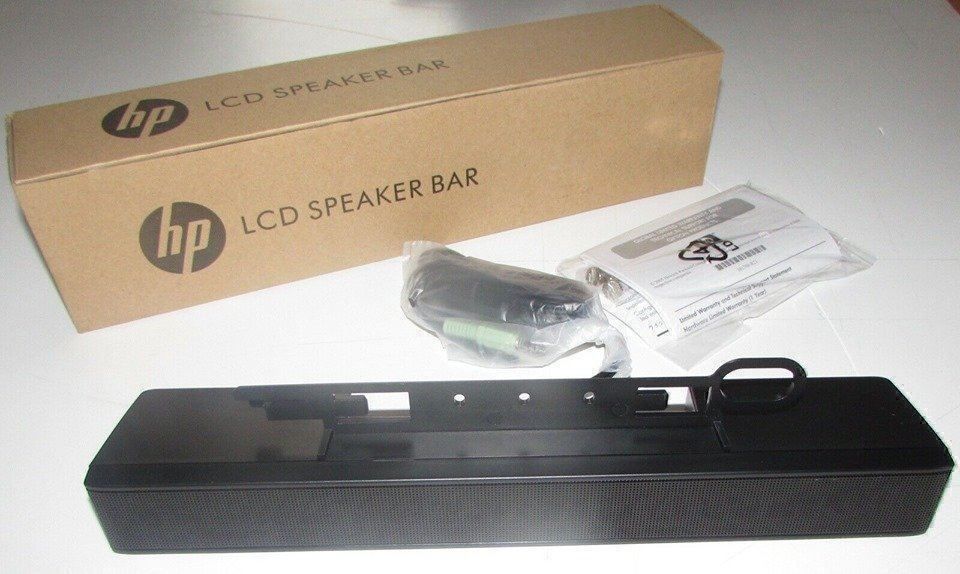 HP LCD Speaker Bar NQ576AA - Enceintes Stéréo Pour Moniteur PC Avec Connexion USB
