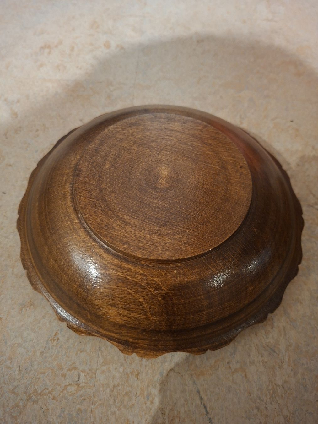 Ciotole: Holzschale mit Deckel, handgeschnitzt, Vintage Look – Usato da Klingnau venduto da vollmond36 4