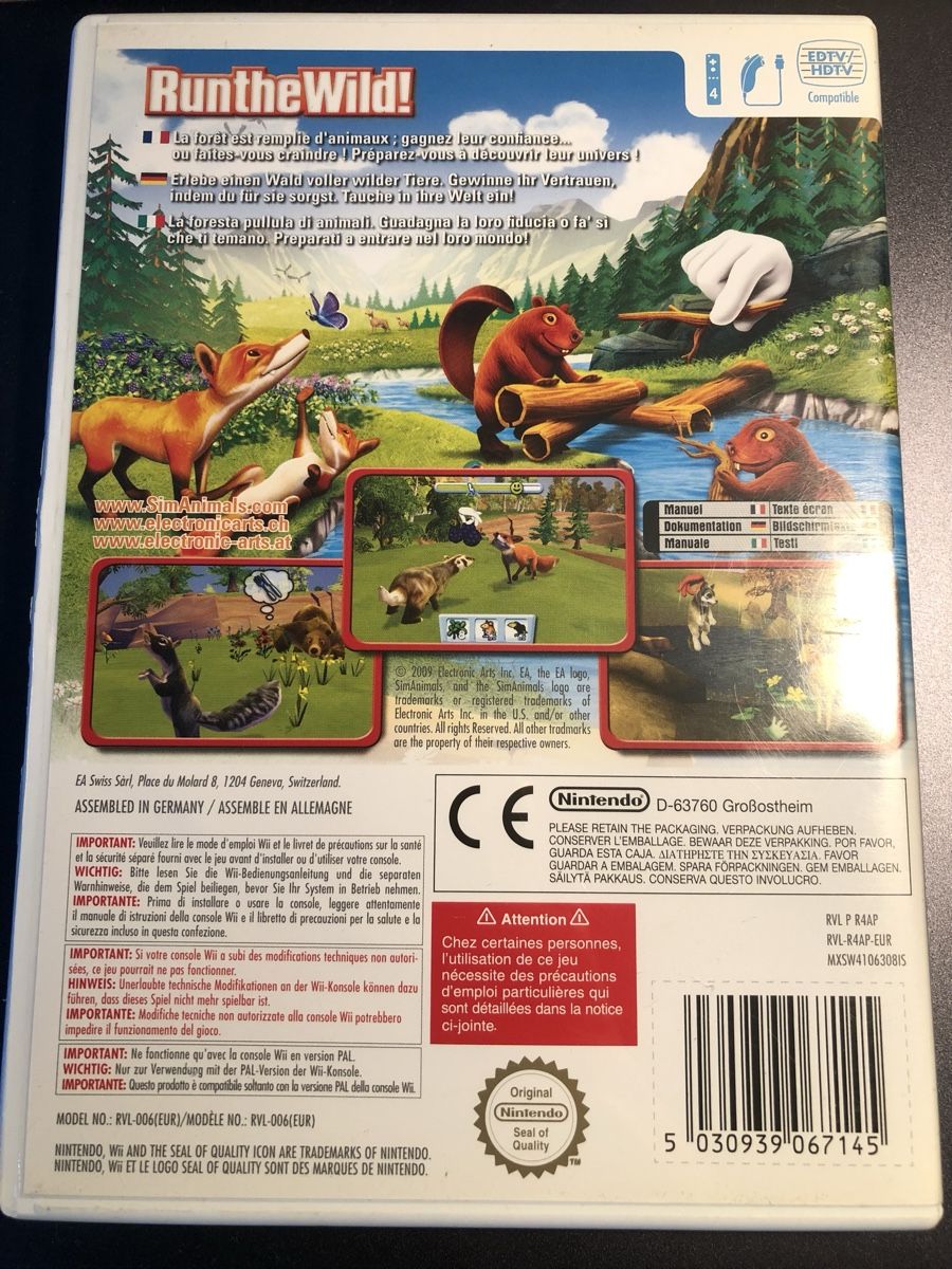 Nintendo Giochi: SimAnimals für Nintendo Wii – Usato da Derendingen venduto da sinuu_1999 1