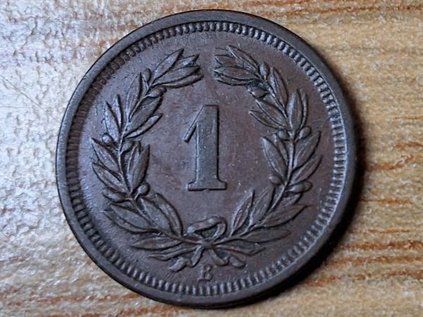Toutes les monnaies: 1 Rappen 1895 – D'occasion à Münchenstein par purbach1 3