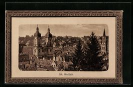 Präge-AK St. Gallen, Blick auf die Däc