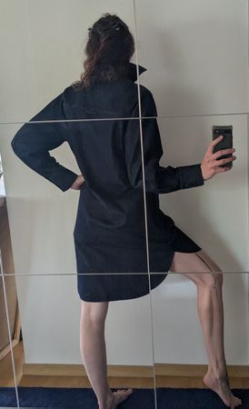 COS Hemdkleid dunkelblau denim