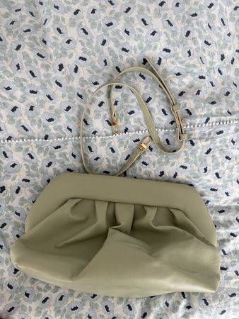 Themoire Clutch Bag, Wie neu, grün