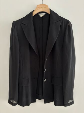 Eleganter schwarzer Blazer– Gr. S