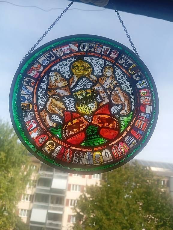 Autres antiquités ou arts: Wappenscheibe 25 cm Durchmesser – D'occasion à Basel par Petergunn
