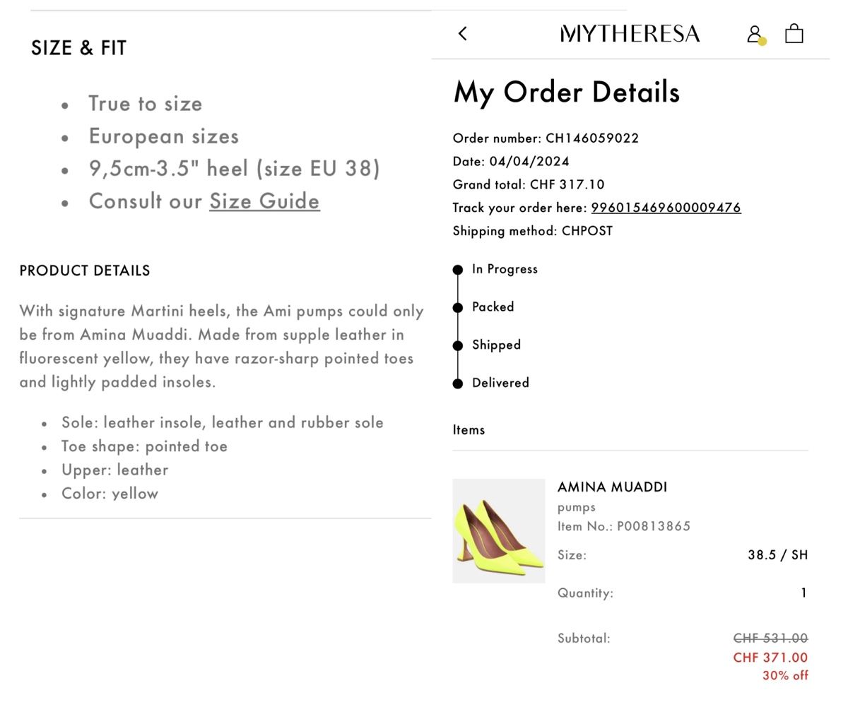 Amina Muaddi Scarpe da donna: Amina Muaddi Neon Yellow Heels, Size 38.5 – Nuovo (secondo la descrizione) da Geneve venduto da iri_dr5s 7