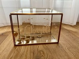 Kartenbox mit Goldrahmen für Hochzeiten guter Zustand