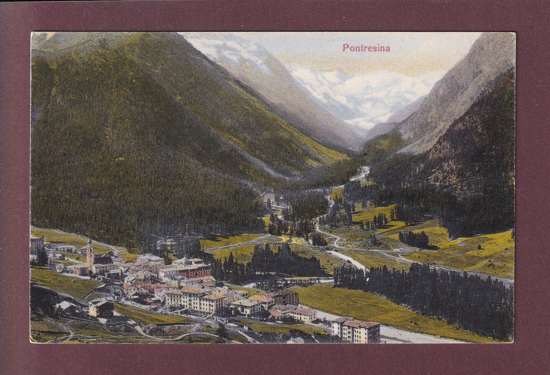 Cartoline postali: PONTRESINA – Usato da Pully venduto da nicecards