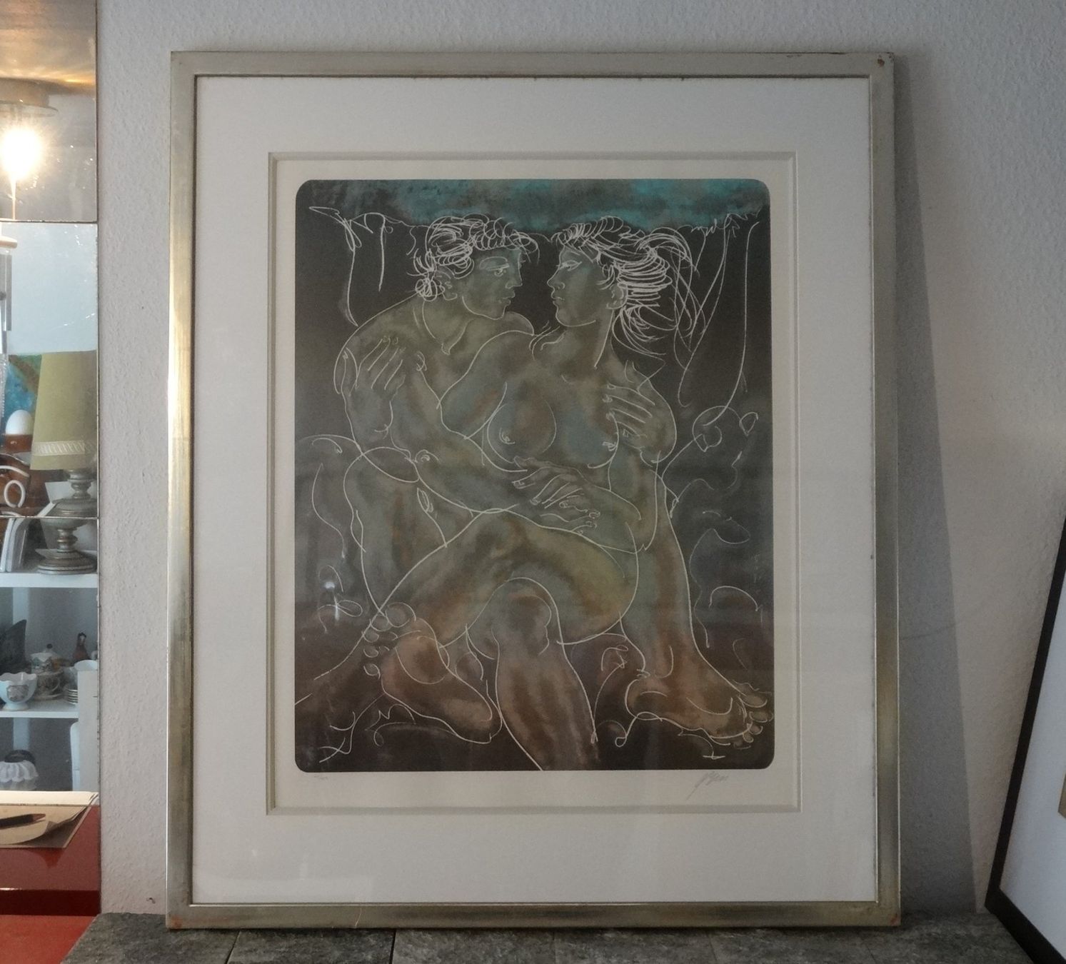 Grafiken & Lithographien: Originallithographie: "Liebespaar", Hans Erni 10/150 – Gebraucht aus Allschwil von FindeAuserlesenes 7