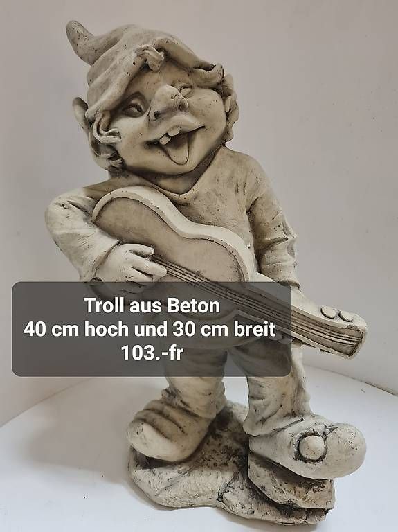 Statuette: Troll aus Beton  – Nuovo e nell'imballaggio originale da Kriens venduto da LotusOase 1