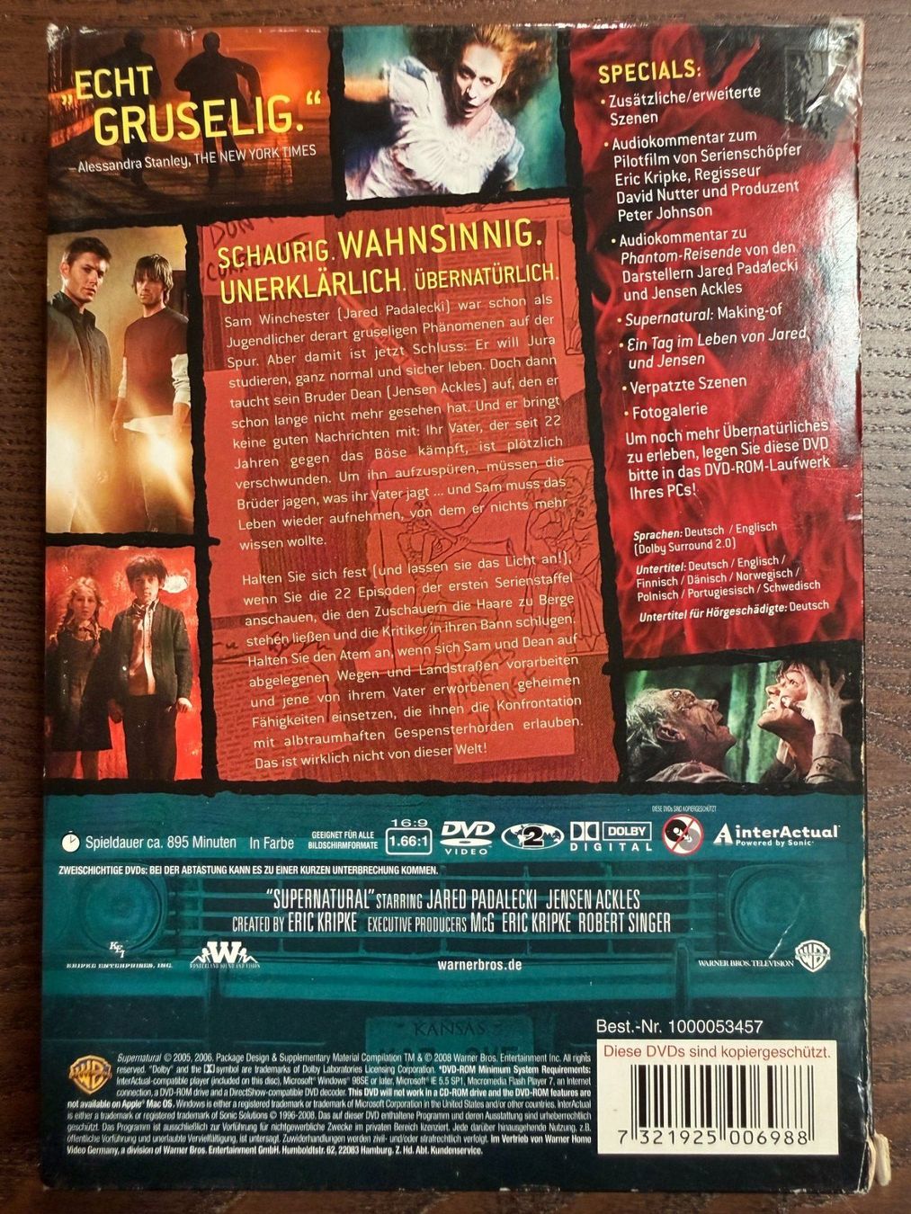 Tutti i DVDs: Supernatural - Staffel 1 – Usato da Zürich venduto da FilmFreunde 1