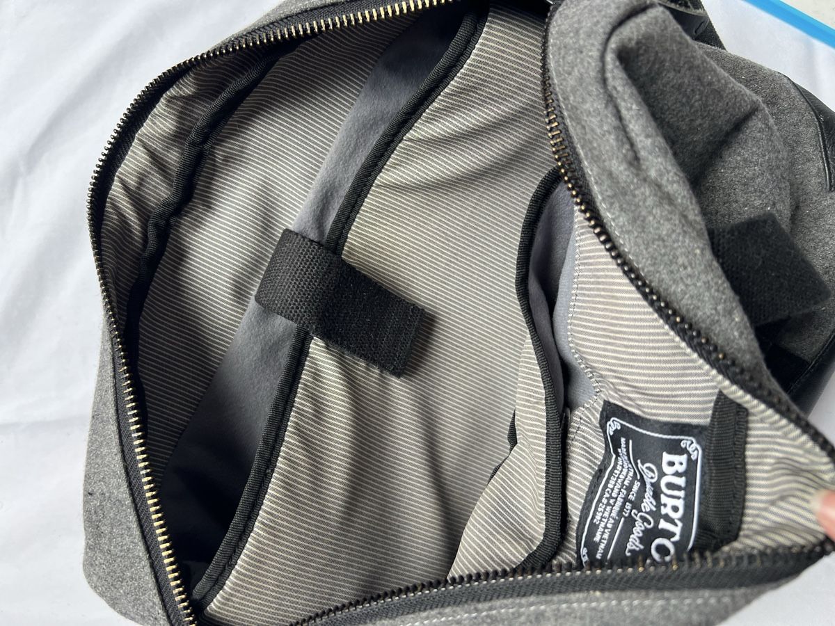 Burton Borse: Burton Bag Wool & Leather Computer Work Office Grey – Nuovo (secondo la descrizione) da Ecublens VD venduto da staceys.stuff 5