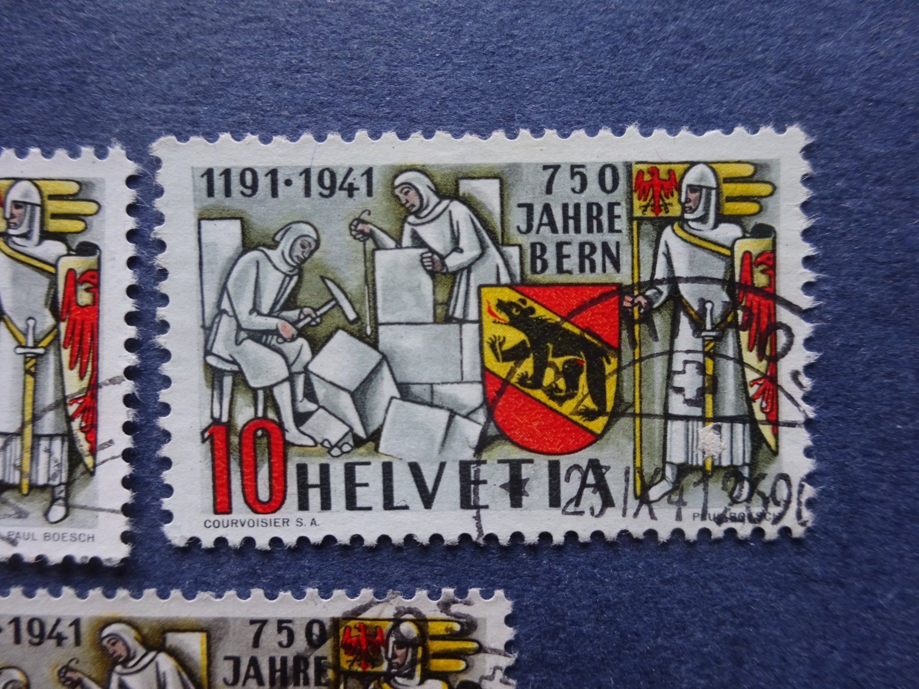 Tutti i francobolli: 1941 253, 253b & 253c gestempelt - LUXUS – Usato da Appenzell-Steinegg venduto da adi1975 4