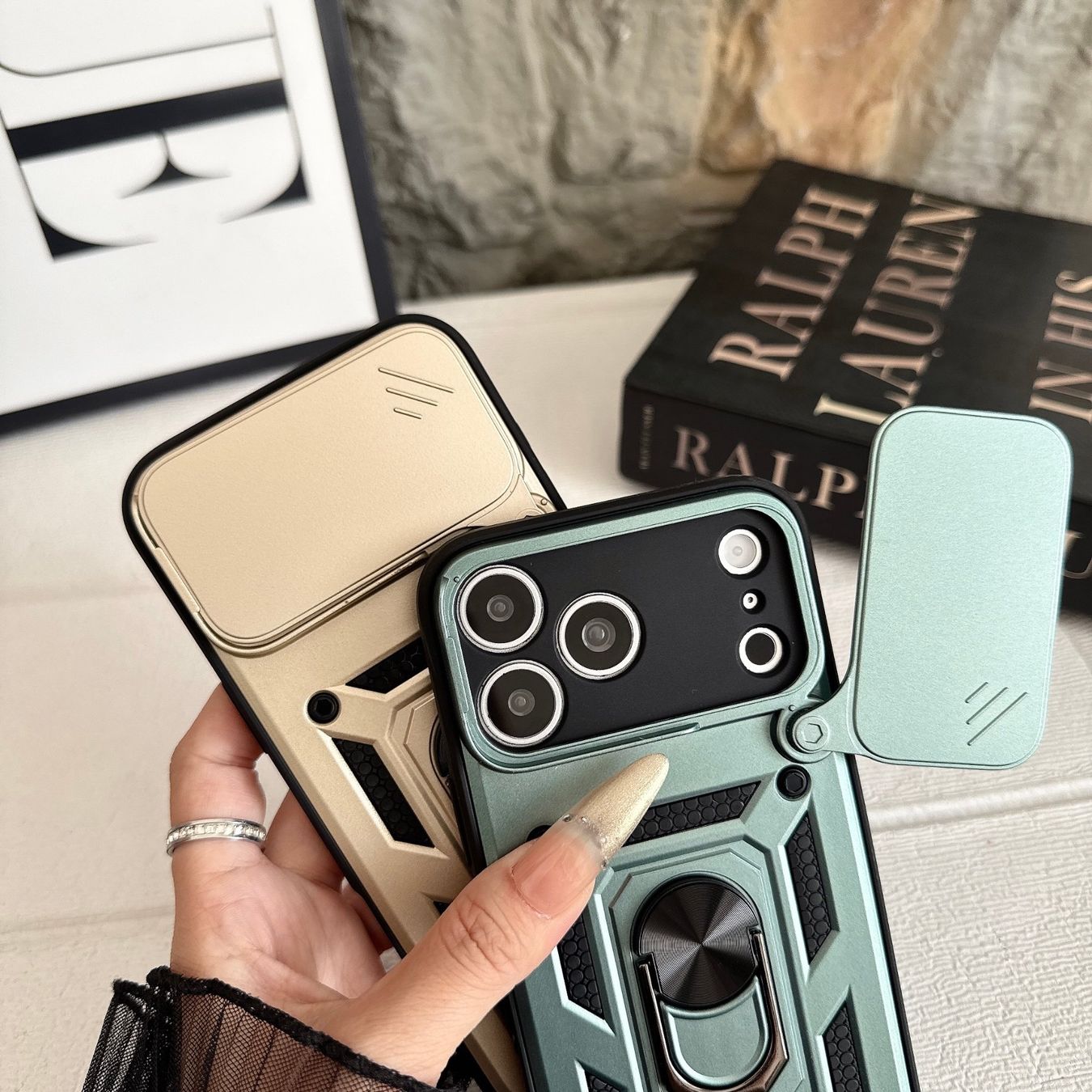 Apple Coques & Protection écran: Apple iPhone Schutzhülle mit Kameraabdeckung & Ringhalter – Neuf (Voir description) à Turgi par JULIEKAUF 5