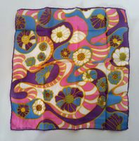 FISBA-STOFFELS Taschentuch ±1970 / Blumenmuster