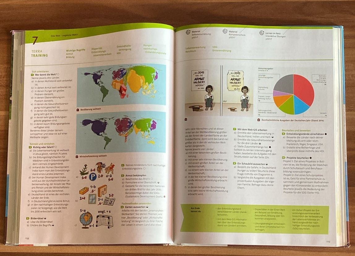 Libri: Terra Geographie 7/8 von Klett – Usato da Wagenhausen venduto da M.Sieg 1