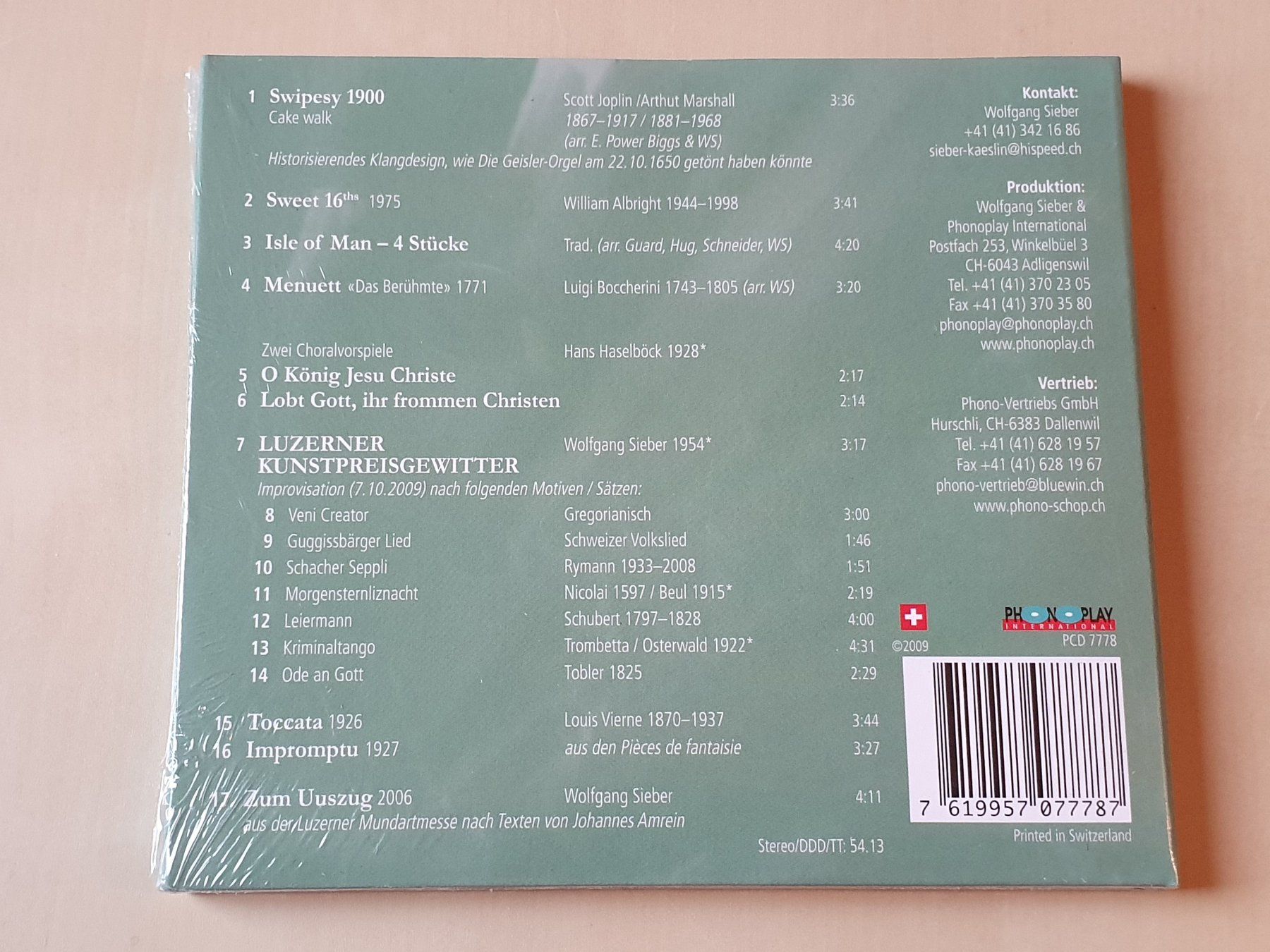 CD: Luzerner Kunstpreisgewitter neu und ovp – Nuovo e nell'imballaggio originale da Stansstad venduto da collectorsshop 1
