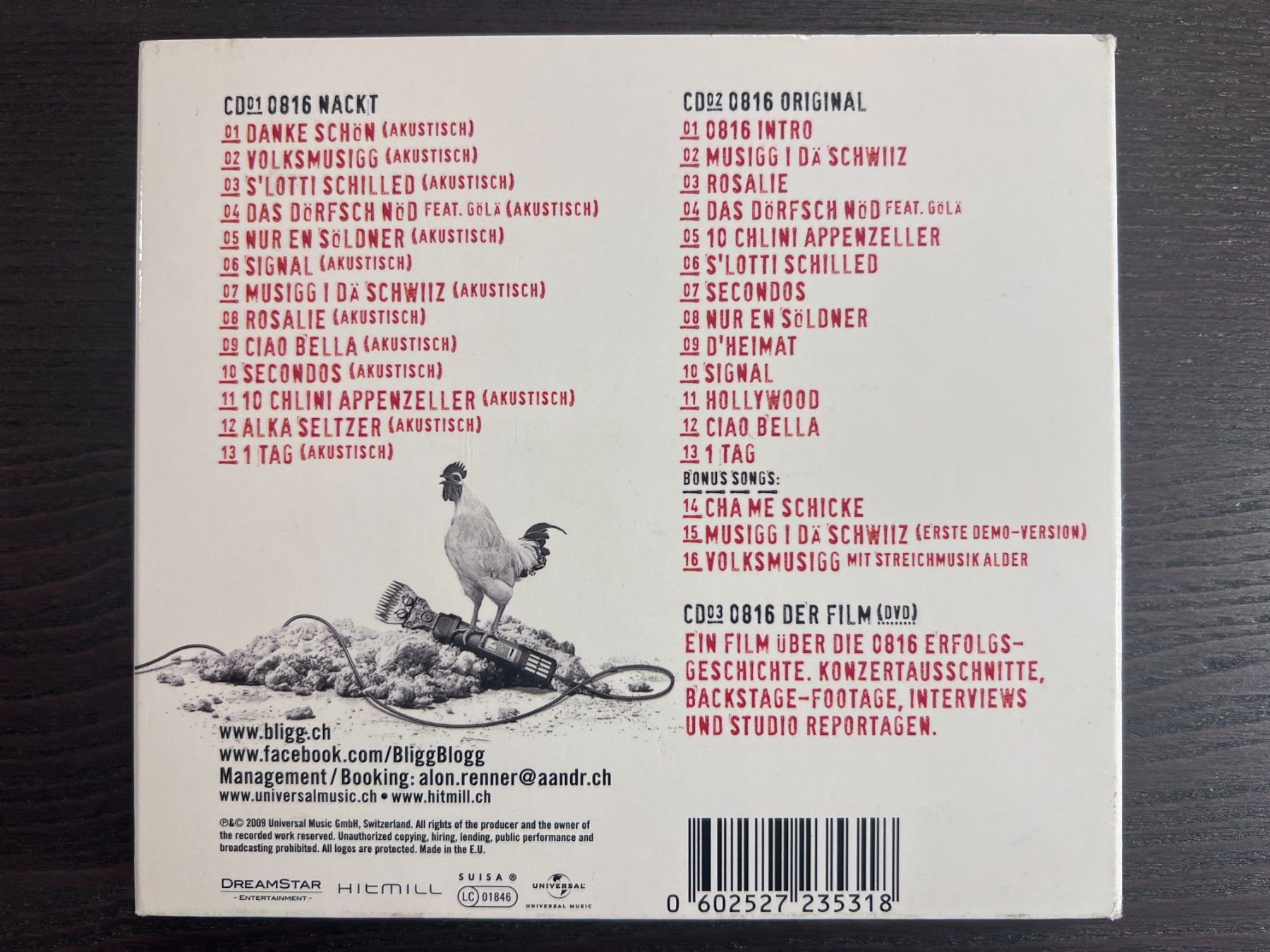 CD: Bligg - 0816 nackt – Usato da Zürich venduto da MusikFreunde 1