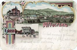 Affoltern a. Albis   ZH  mit Lilienberg, Kuranstalt  um 1899